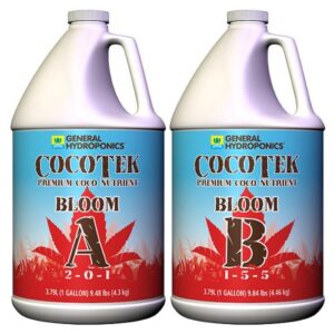 General Hydroponics® CocoTek® Bloom - A 2 - 0 - 1 & B 1 - 5 - 5