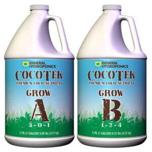 General Hydroponics® CocoTek® Grow - A 3 - 0 - 1 & B 1 - 2 - 4